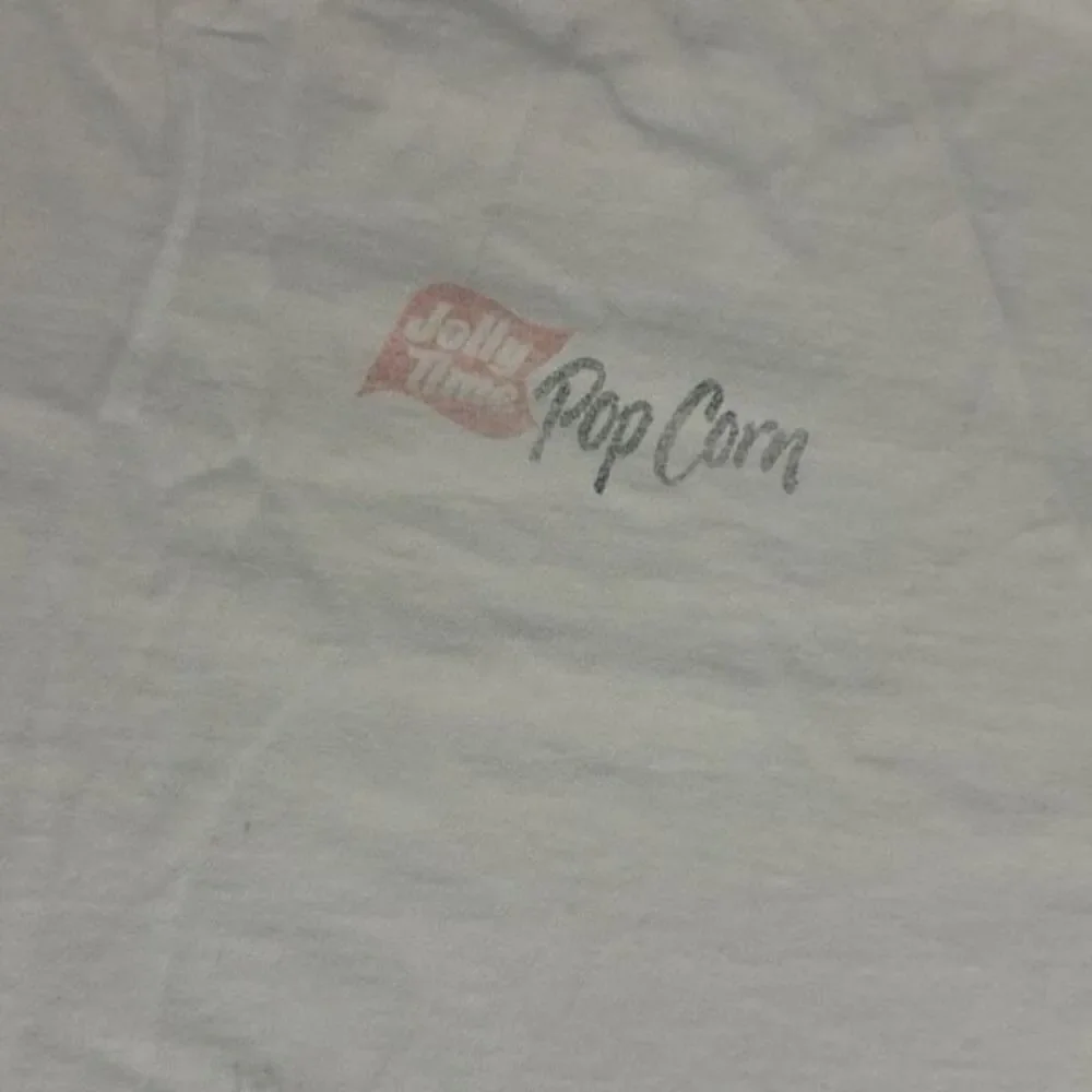 Fruit of the Loom Men's Size XL White Jolly Time Popcorn T-Shirt Short Sleeve